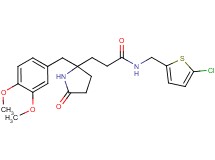 N-[(5-chloro-2-thienyl)methyl]-3-[2-(3,4-dimethoxybenzyl)-5-oxo-2-pyrrolidinyl]propanamide