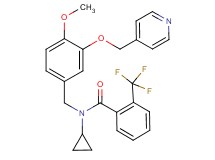 N-cyclopropyl-N-[4-methoxy-3-(4-pyridinylmethoxy)benzyl]-2-(trifluoromethyl)benzamide