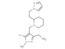 1-[(5-chloro-3-ethyl-1-methyl-1H-pyrazol-4-yl)methyl]-2-[2-(1H-pyrazol-1-yl)ethyl]piperidine