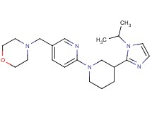 4-({6-[3-(1-isopropyl-1H-imidazol-2-yl)-1-piperidinyl]-3-pyridinyl}methyl)morpholine