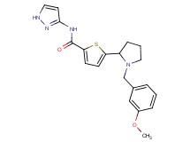 5-[1-(3-methoxybenzyl)-2-pyrrolidinyl]-N-1H-pyrazol-3-yl-2-thiophenecarboxamide