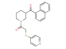 1-naphthyl{1-[(4-pyridinylthio)acetyl]-3-piperidinyl}methanone