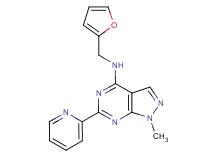N-(2-furylmethyl)-1-methyl-6-(2-pyridinyl)-1H-pyrazolo[3,4-d]pyrimidin-4-amine