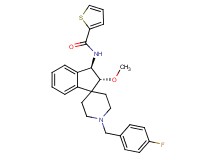 N-[(2R*,3R*)-1'-(4-fluorobenzyl)-2-methoxy-2,3-dihydrospiro[indene-1,4'-piperidin]-3-yl]-2-thiophenecarboxamide