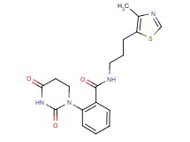 2-(2,4-dioxotetrahydropyrimidin-1(2H)-yl)-N-[3-(4-methyl-1,3-thiazol-5-yl)propyl]benzamide