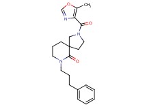 2-[(5-methyl-1,3-oxazol-4-yl)carbonyl]-7-(3-phenylpropyl)-2,7-diazaspiro[4.5]decan-6-one