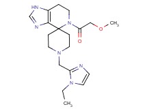 1'-[(1-ethyl-1H-imidazol-2-yl)methyl]-5-(methoxyacetyl)-1,5,6,7-tetrahydrospiro[imidazo[4,5-c]pyridine-4,4'-piperidine]