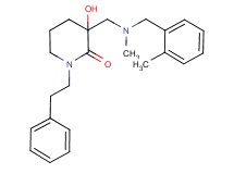 3-hydroxy-3-{[methyl(2-methylbenzyl)amino]methyl}-1-(2-phenylethyl)piperidin-2-one