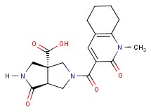 (3aR*,6aS*)-5-[(1-methyl-2-oxo-1,2,5,6,7,8-hexahydroquinolin-3-yl)carbonyl]-1-oxohexahydropyrrolo[3,4-c]pyrrole-3a(1H)-carboxylic acid