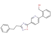 (2-{5-[3-(2-phenylethyl)-1,2,4-oxadiazol-5-yl]pyridin-2-yl}phenyl)methanol
