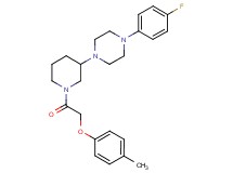 1-(4-fluorophenyl)-4-{1-[(4-methylphenoxy)acetyl]-3-piperidinyl}piperazine