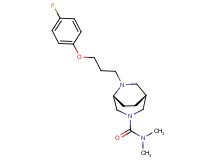 (1R*,5R*)-6-[3-(4-fluorophenoxy)propyl]-N,N-dimethyl-3,6-diazabicyclo[3.2.2]nonane-3-carboxamide