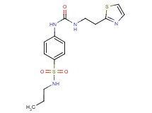 N-propyl-4-[({[2-(1,3-thiazol-2-yl)ethyl]amino}carbonyl)amino]benzenesulfonamide