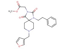 methyl [8-(3-furylmethyl)-2,4-dioxo-1-(2-phenylethyl)-1,3,8-triazaspiro[4.5]dec-3-yl]acetate