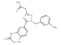 2-[1-(3-methylbenzyl)-5-(3-oxo-1,2,3,4-tetrahydroquinoxalin-6-yl)-1H-1,2,4-triazol-3-yl]acetamide