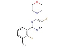 4-[5-fluoro-2-(2-fluoro-3-methylphenyl)pyrimidin-4-yl]morpholine
