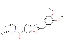 N,N-diallyl-2-(3,4-dimethoxybenzyl)-1,3-benzoxazole-6-carboxamide
