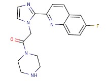 6-fluoro-2-[1-(2-oxo-2-piperazin-1-ylethyl)-1H-imidazol-2-yl]quinoline