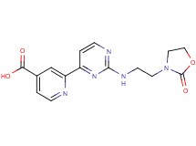 2-(2-{[2-(2-oxo-1,3-oxazolidin-3-yl)ethyl]amino}pyrimidin-4-yl)isonicotinic acid