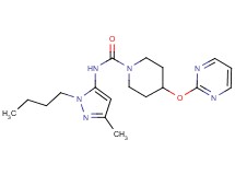 N-(1-butyl-3-methyl-1H-pyrazol-5-yl)-4-(pyrimidin-2-yloxy)piperidine-1-carboxamide