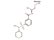 N-[(1S)-2-methoxy-1-methylethyl]-3-{[methyl(tetrahydro-2H-thiopyran-4-yl)amino]sulfonyl}benzamide