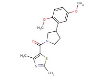 5-{[3-(2,5-dimethoxyphenyl)-1-pyrrolidinyl]carbonyl}-2,4-dimethyl-1,3-thiazole