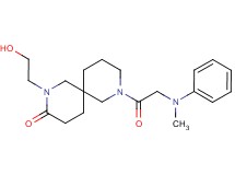 2-(2-hydroxyethyl)-8-(N-methyl-N-phenylglycyl)-2,8-diazaspiro[5.5]undecan-3-one