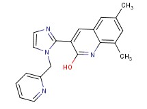 6,8-dimethyl-3-[1-(2-pyridinylmethyl)-1H-imidazol-2-yl]-2-quinolinol