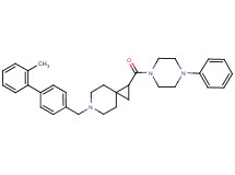 6-[(2'-methyl-4-biphenylyl)methyl]-1-[(4-phenyl-1-piperazinyl)carbonyl]-6-azaspiro[2.5]octane