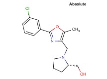 ((2S)-1-{[2-(3-chlorophenyl)-5-methyl-1,3-oxazol-4-yl]methyl}-2-pyrrolidinyl)methanol
