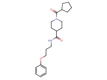 1-(cyclopentylcarbonyl)-N-(3-phenoxypropyl)-4-piperidinecarboxamide
