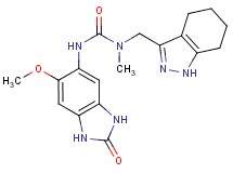 N'-(6-methoxy-2-oxo-2,3-dihydro-1H-benzimidazol-5-yl)-N-methyl-N-(4,5,6,7-tetrahydro-1H-indazol-3-ylmethyl)urea