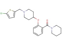 1-[(5-chloro-2-thienyl)methyl]-4-[2-(1-piperidinylcarbonyl)phenoxy]piperidine