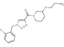 1-{[1-(2-chlorobenzyl)-1H-1,2,3-triazol-4-yl]carbonyl}-3-propoxypiperidine