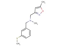 N-methyl-1-(5-methylisoxazol-3-yl)-N-[3-(methylthio)benzyl]methanamine
