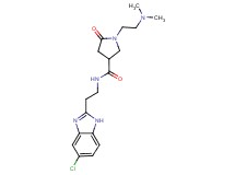 N-[2-(5-chloro-1H-benzimidazol-2-yl)ethyl]-1-[2-(dimethylamino)ethyl]-5-oxo-3-pyrrolidinecarboxamide