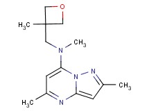 N,2,5-trimethyl-N-[(3-methyloxetan-3-yl)methyl]pyrazolo[1,5-a]pyrimidin-7-amine