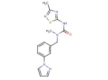 N-methyl-N'-(3-methyl-1,2,4-thiadiazol-5-yl)-N-[3-(1H-pyrazol-1-yl)benzyl]urea