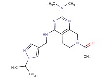 7-acetyl-N~4~-[(1-isopropyl-1H-pyrazol-4-yl)methyl]-N~2~,N~2~-dimethyl-5,6,7,8-tetrahydropyrido[3,4-d]pyrimidine-2,4-diamine