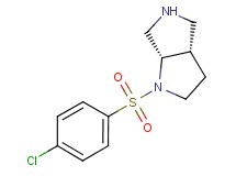 rel-(3aS,6aS)-1-[(4-chlorophenyl)sulfonyl]octahydropyrrolo[3,4-b]pyrrole hydrochloride