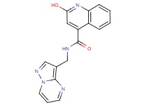 2-hydroxy-N-(pyrazolo[1,5-a]pyrimidin-3-ylmethyl)-4-quinolinecarboxamide