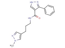 N-[3-(1-methyl-1H-pyrazol-4-yl)propyl]-3-phenyl-1H-pyrazole-4-carboxamide