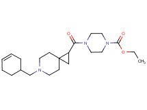 ethyl 4-{[6-(3-cyclohexen-1-ylmethyl)-6-azaspiro[2.5]oct-1-yl]carbonyl}-1-piperazinecarboxylate