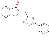 6-[(3-phenyl-1H-pyrazol-5-yl)methyl]-6,7-dihydro-5H-pyrrolo[3,4-b]pyridin-5-one