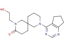 8-(6,7-dihydro-5H-cyclopenta[d]pyrimidin-4-yl)-2-(2-hydroxyethyl)-2,8-diazaspiro[5.5]undecan-3-one