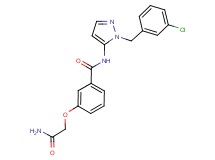 3-(2-amino-2-oxoethoxy)-N-[1-(3-chlorobenzyl)-1H-pyrazol-5-yl]benzamide