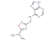 N-[(5-isopropyl-1,2,4-oxadiazol-3-yl)methyl]-9H-purin-6-amine