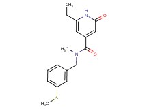 6-ethyl-N-methyl-N-[3-(methylthio)benzyl]-2-oxo-1,2-dihydropyridine-4-carboxamide