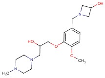1-{3-[2-hydroxy-3-(4-methylpiperazin-1-yl)propoxy]-4-methoxybenzyl}azetidin-3-ol