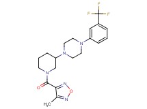 1-{1-[(4-methyl-1,2,5-oxadiazol-3-yl)carbonyl]-3-piperidinyl}-4-[3-(trifluoromethyl)phenyl]piperazine